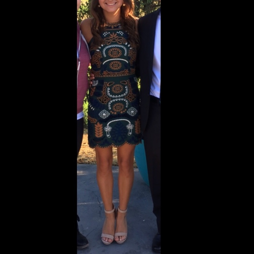 URBAN OUTFITTERS EMBROIDERED DRESS