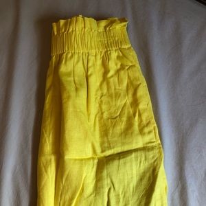 Yellow jcrew skirt