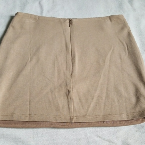 Champagne Gold Sequin Mini Skirt - Picture 4 of 4