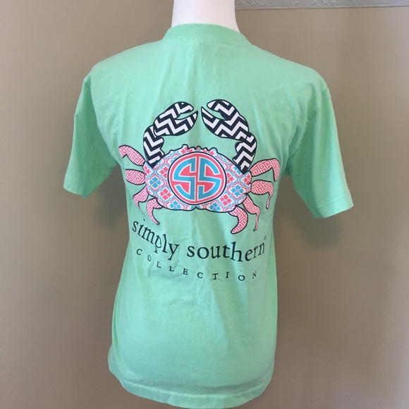 Simply Southern Tops - {Simply Southern} Green Crab Short Sleeve