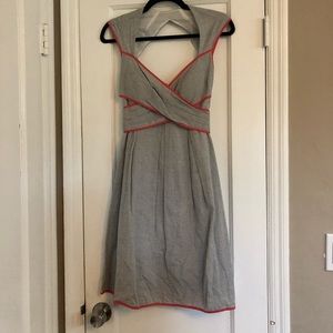 Jessica Simpson Seersucker Dress w/Open Back