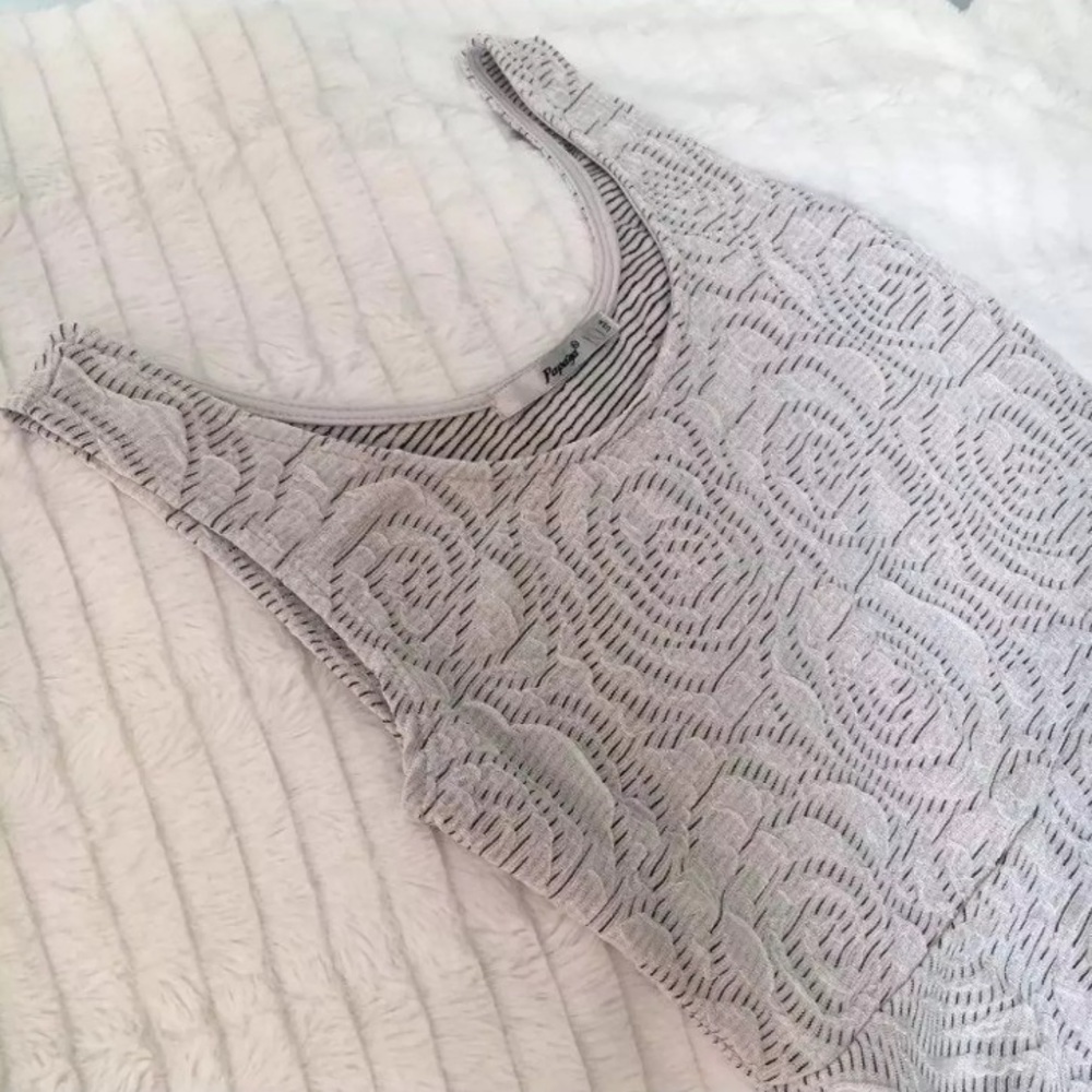 Papaya High Low Peplum Tank Top