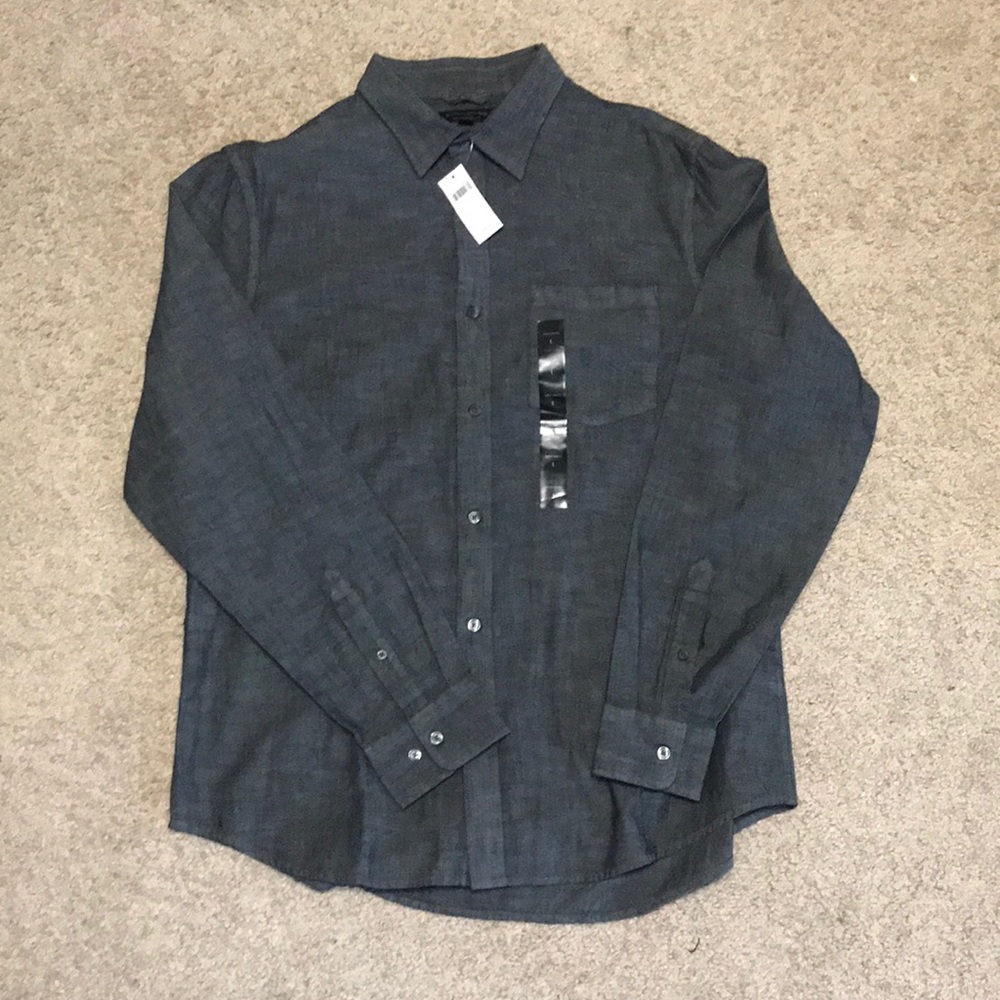Gray Banana Republic Button Up