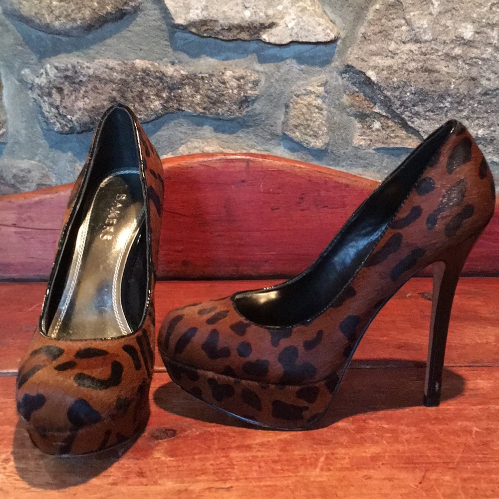 Cheetahs Bakers Black Heel Stilettos Size:7 1/2M
