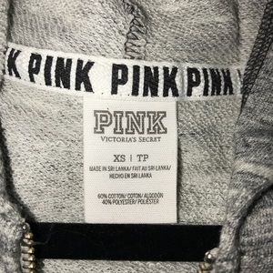 Victoria secret pink xs front zip Hoodie
