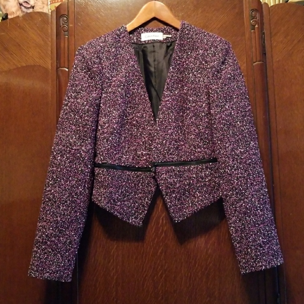 Calvin Klein Tweed Blazer Sz 6