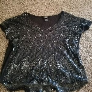 Sequin black shirt