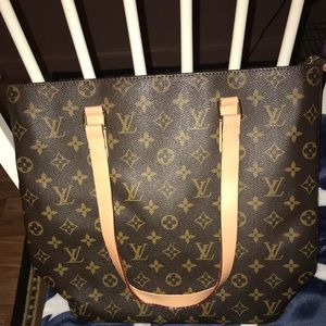 Louis Vuitton brown tote bag