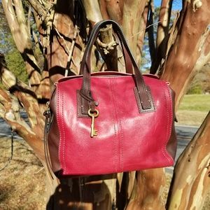 SOLD Fossil Emma Satchel with Crossbody Strap