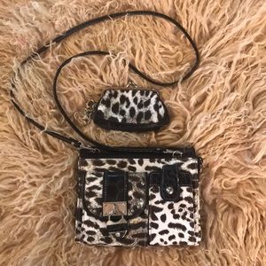 Leopard print clutch/purse