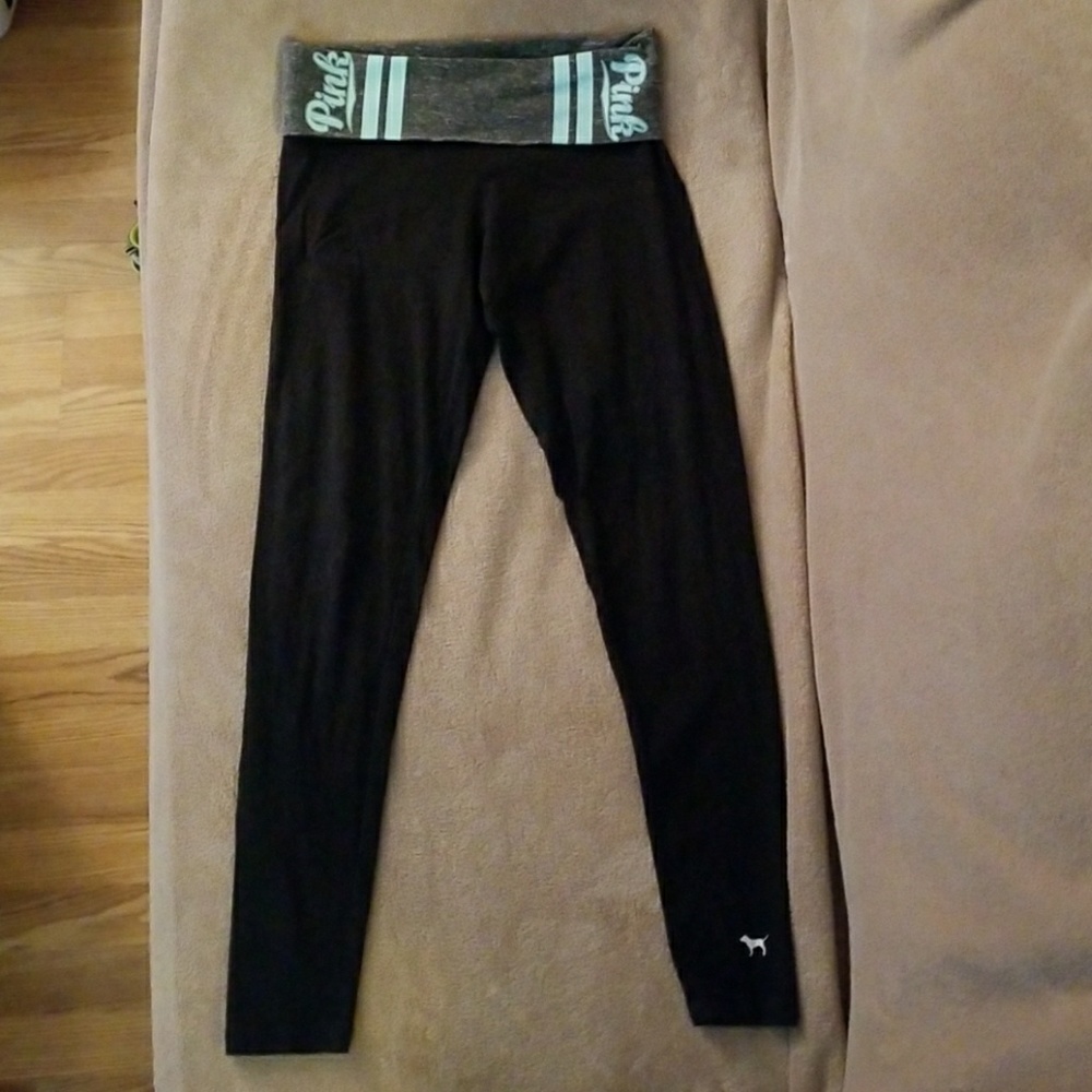 Victoria's Secret Pink foldover yoga leggings