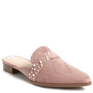 NEW Charles David Pink + Faux Pearl mules 8 $99