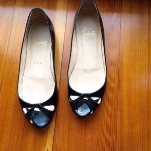 Black Patent Leather Christian Louboutin Flats