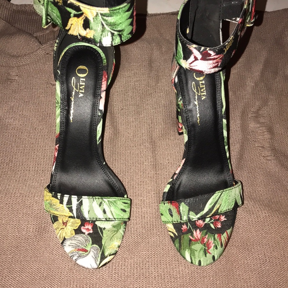 fun floral heels