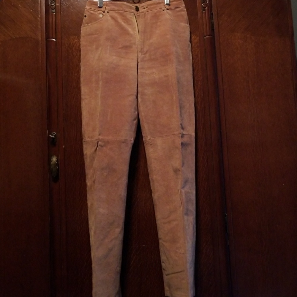 Tan Suede Pants Sz 4