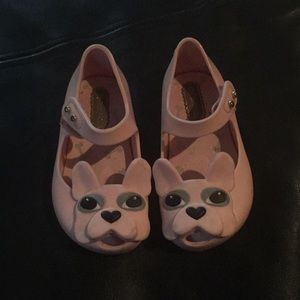Mini Melissa French bull dog shoe