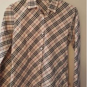 Burberry Stretch Cotton Button Shirt