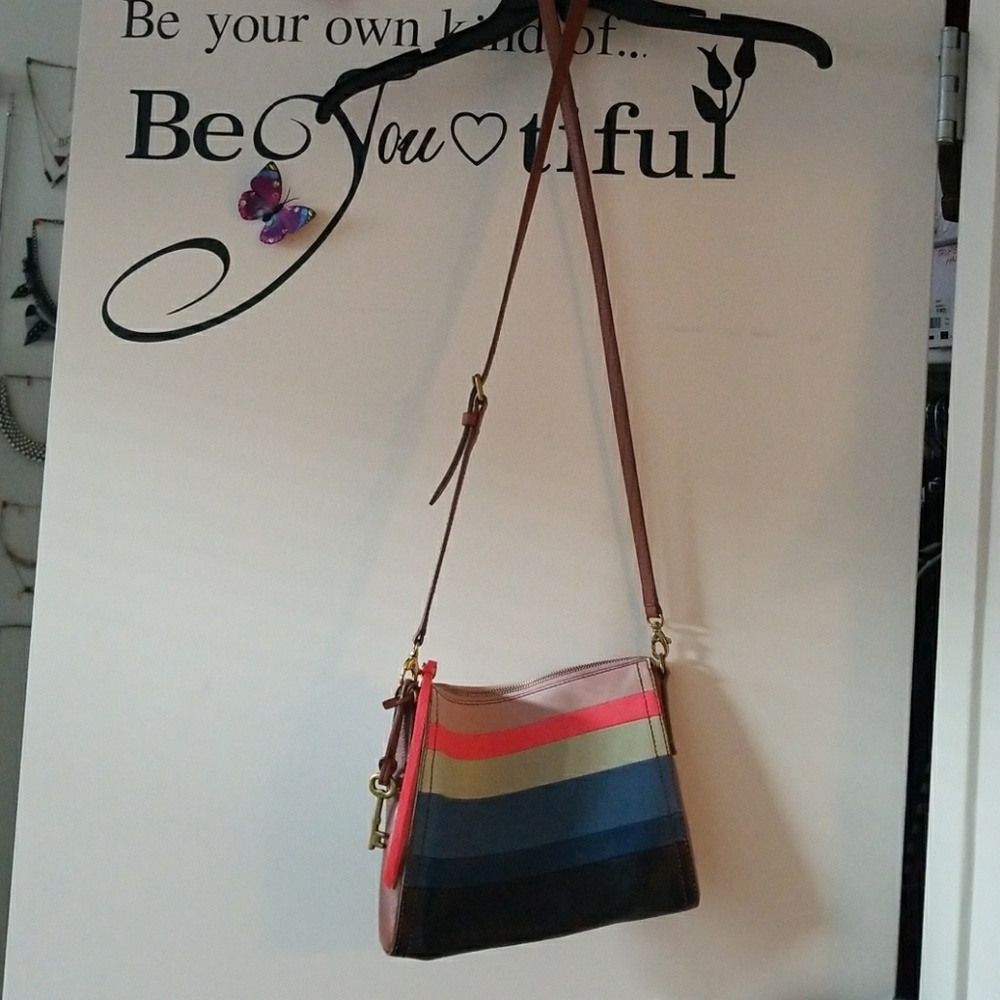 Women's cross body leather bag