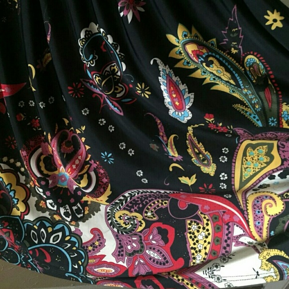 Dress black floral - Picture 4 of 4