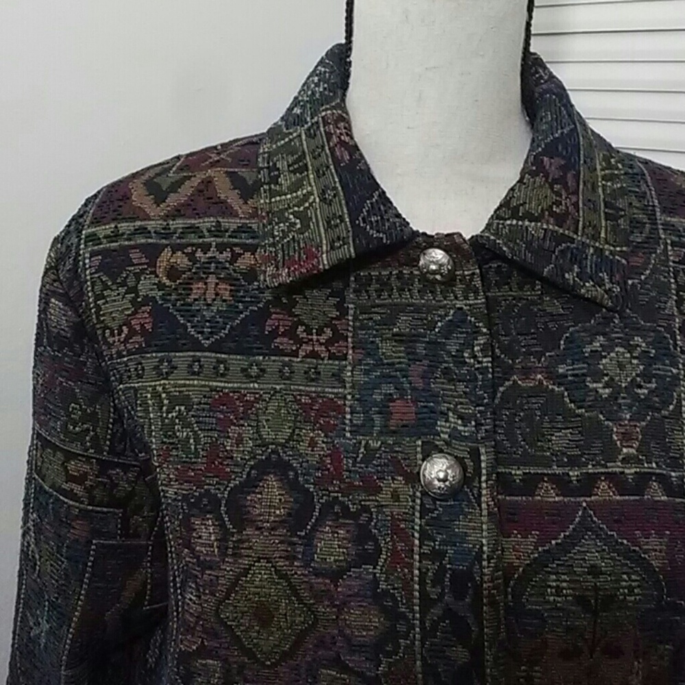 🌈 3/$10 SALE Vintage Upholstery Jacket