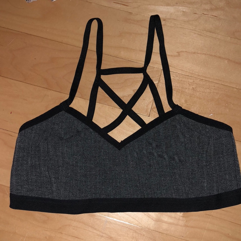 Black and Gray bra
