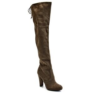 NEW ZIGI SOHO Over knee womens boots 7.5 Olive