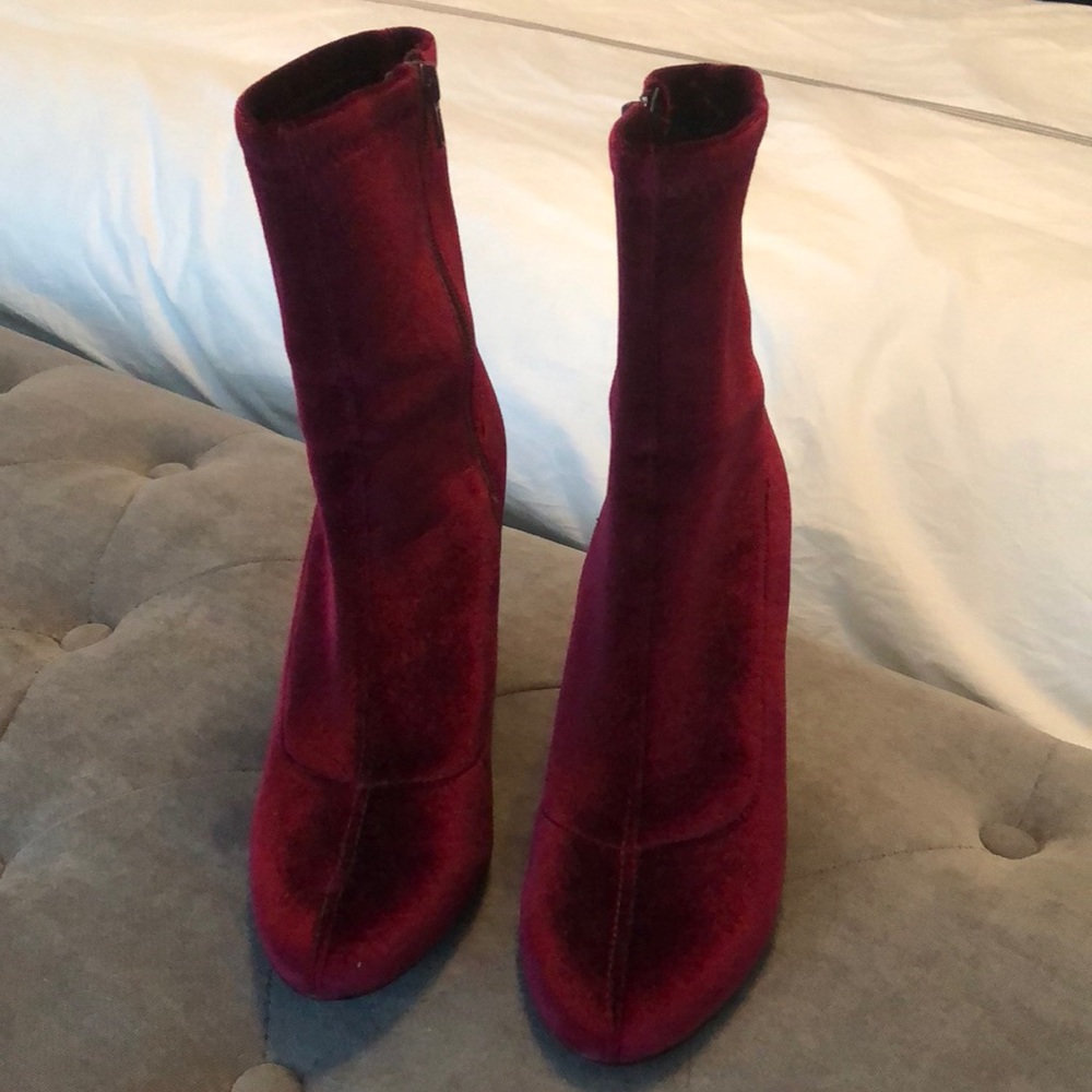 velvet booties!