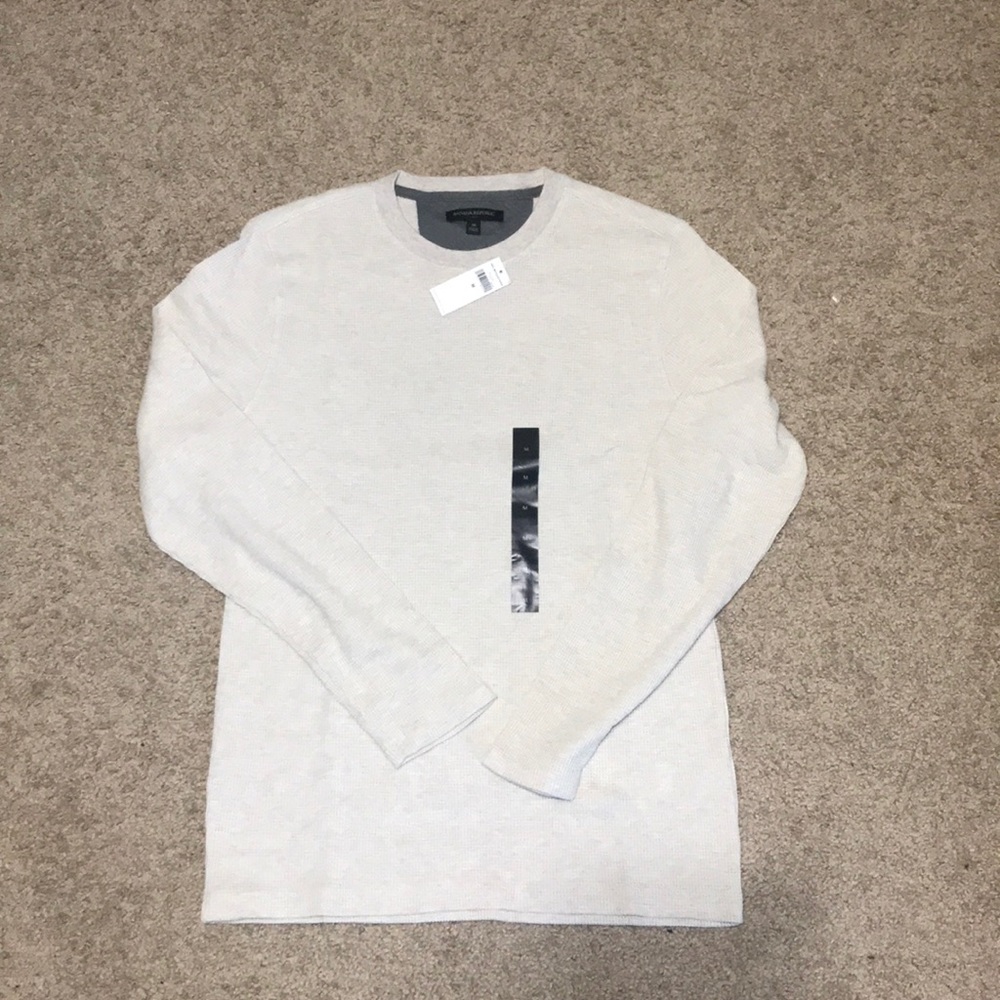 Banana Republic Crew Neck Waffle Shirt