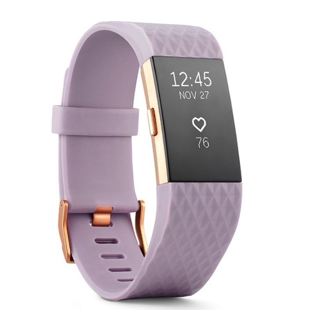 Fitbit Charge 2 Lavender and 22k Rose Gold