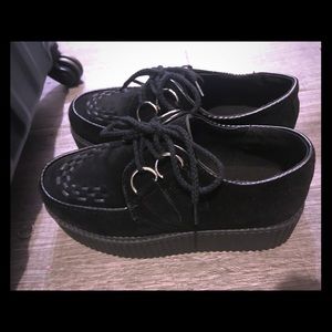 Nasty Gal Black Creepers in women's size 6!