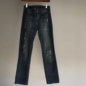 Skinny Distressed Ankle Jean