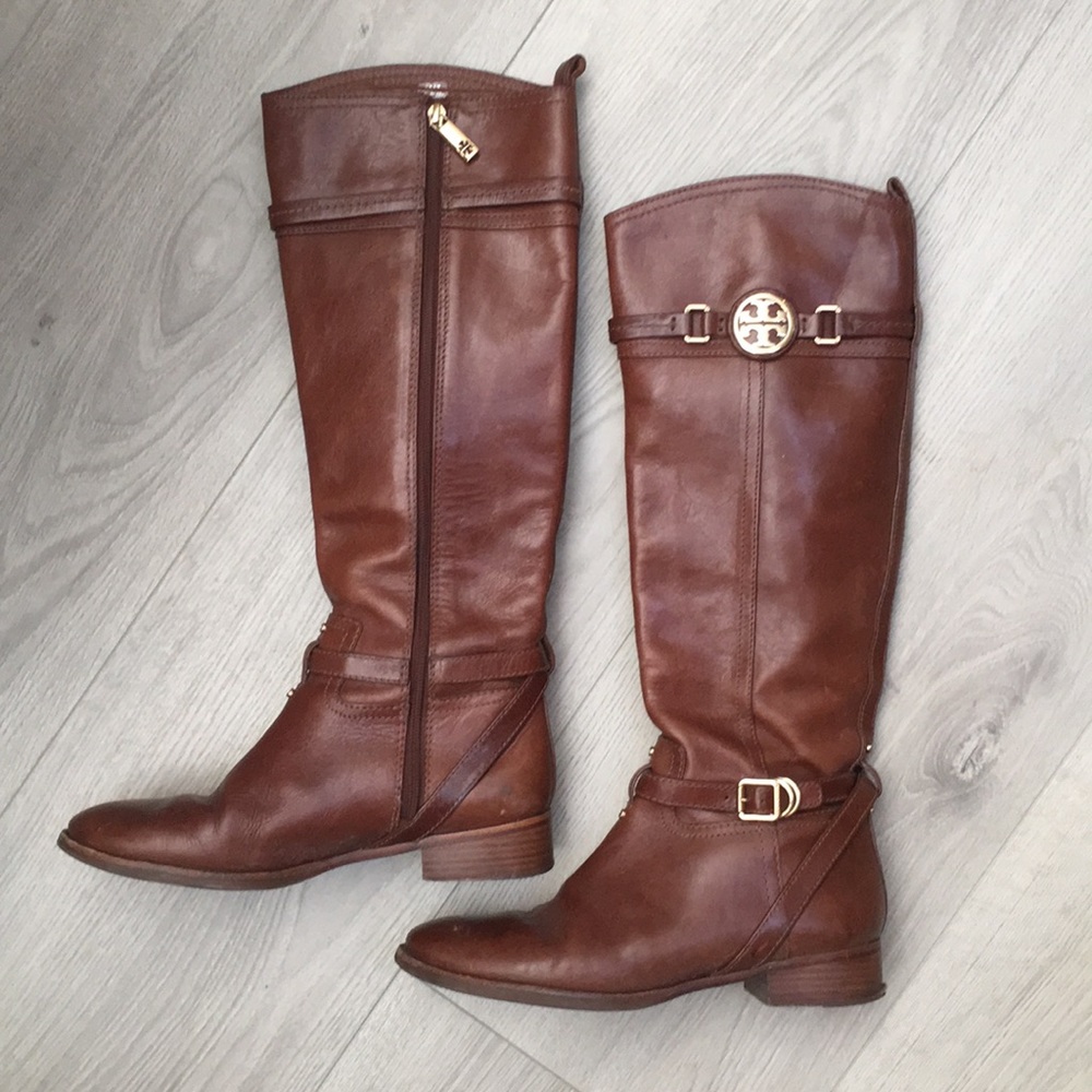 Tory Burch Brown Leather Boots