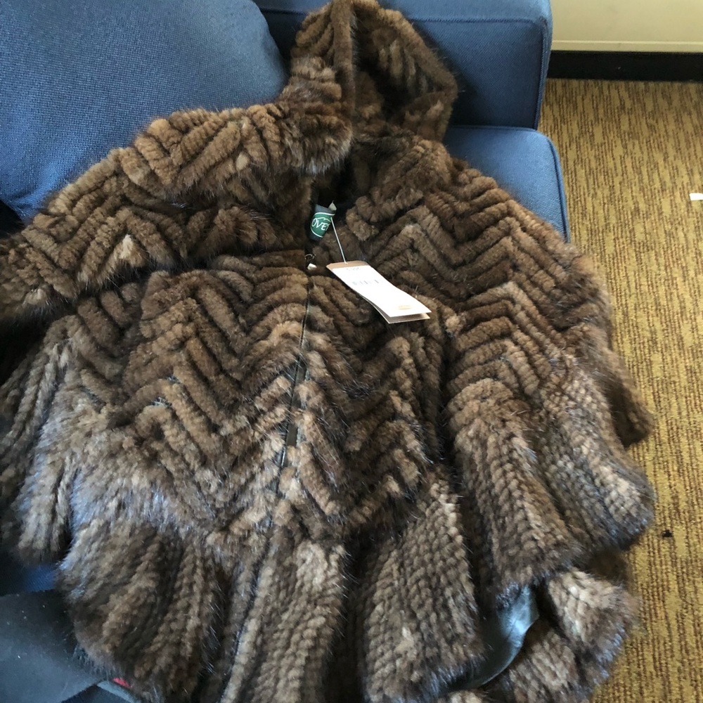 Genuine Mink Poncho