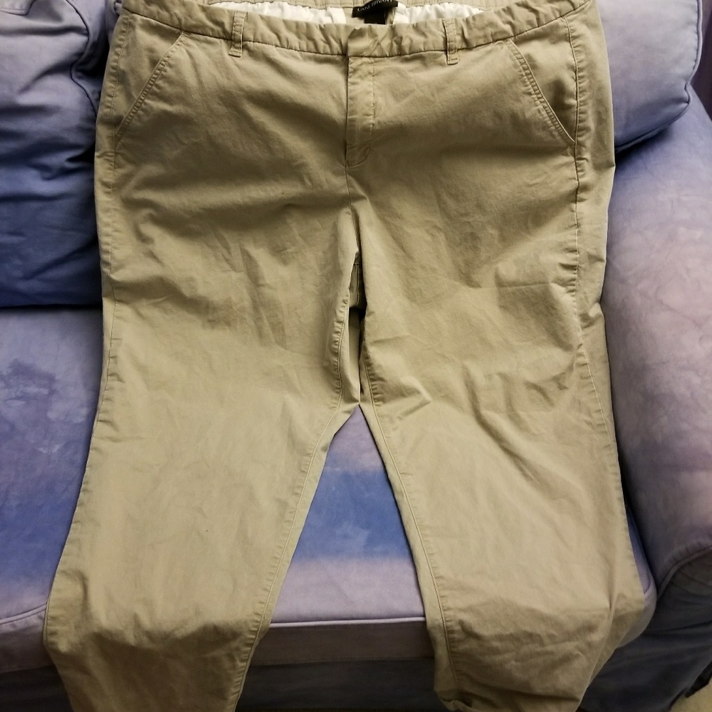 Tan dress pants with slight stretch