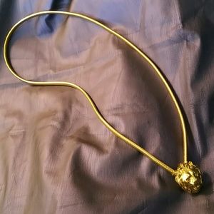 Anne Klein stretch belt with lion head buckle