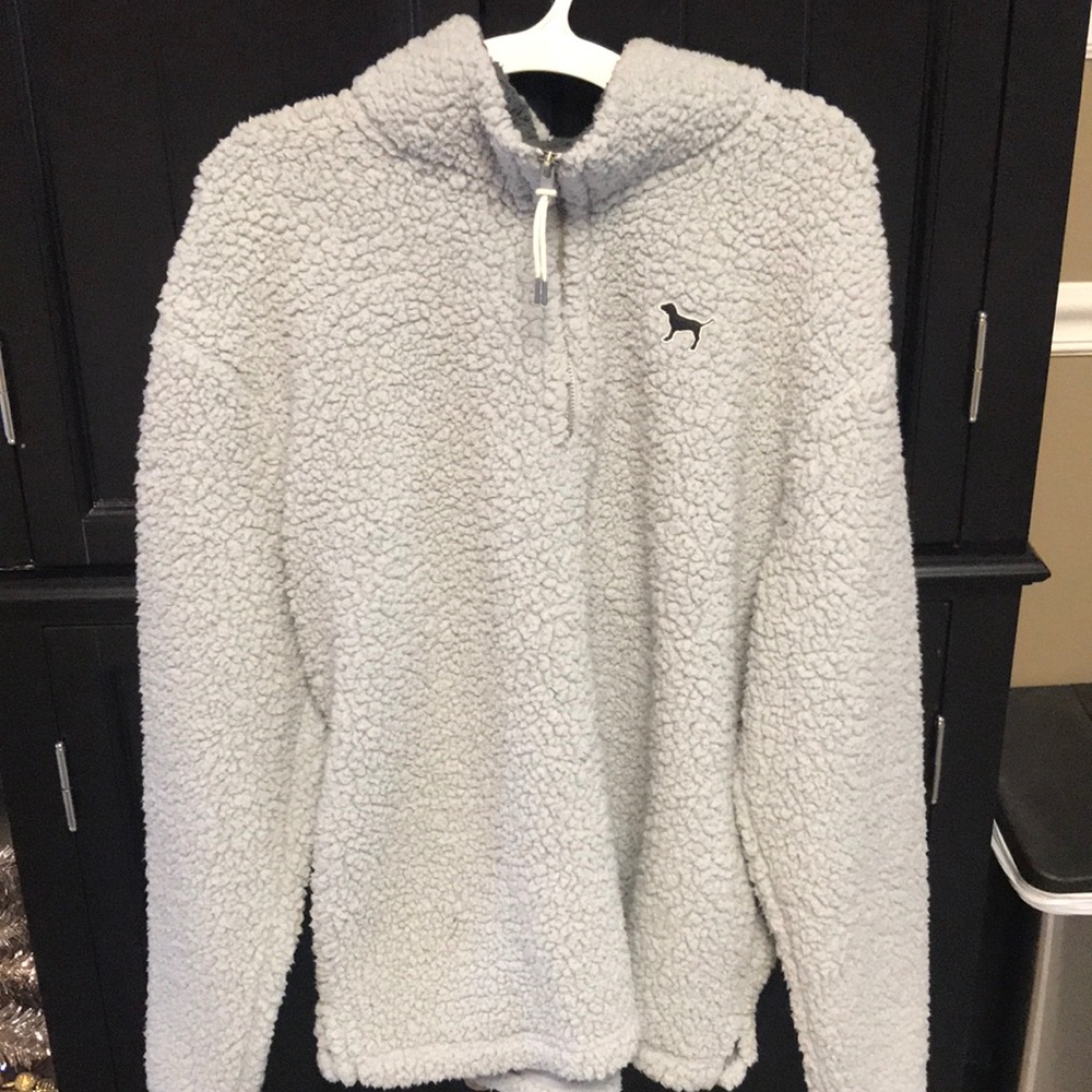 Victoria’s Secret Pink Sherpa Pullover.