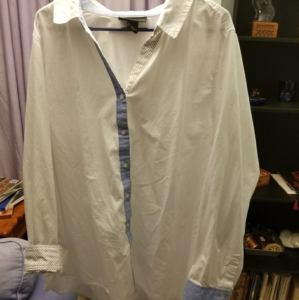 White button up dress shirt