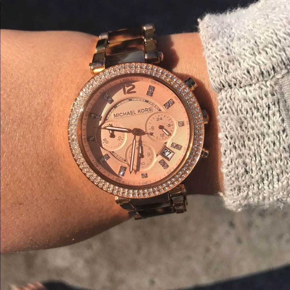 Michael Kors rose gold watch