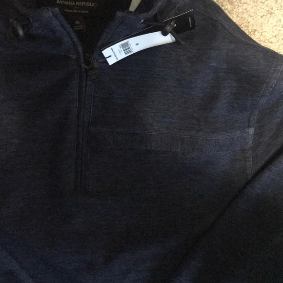 Banana Republic Half Zip Pullover w/ Hoodie - Picture 2 of 3