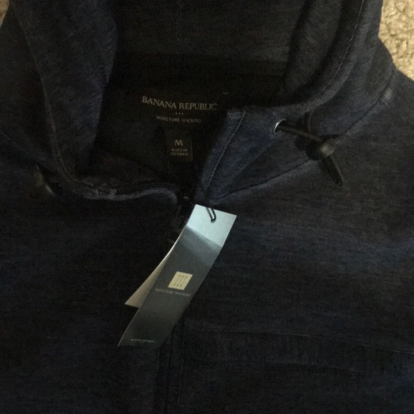 Banana Republic Half Zip Pullover w/ Hoodie - Picture 3 of 3
