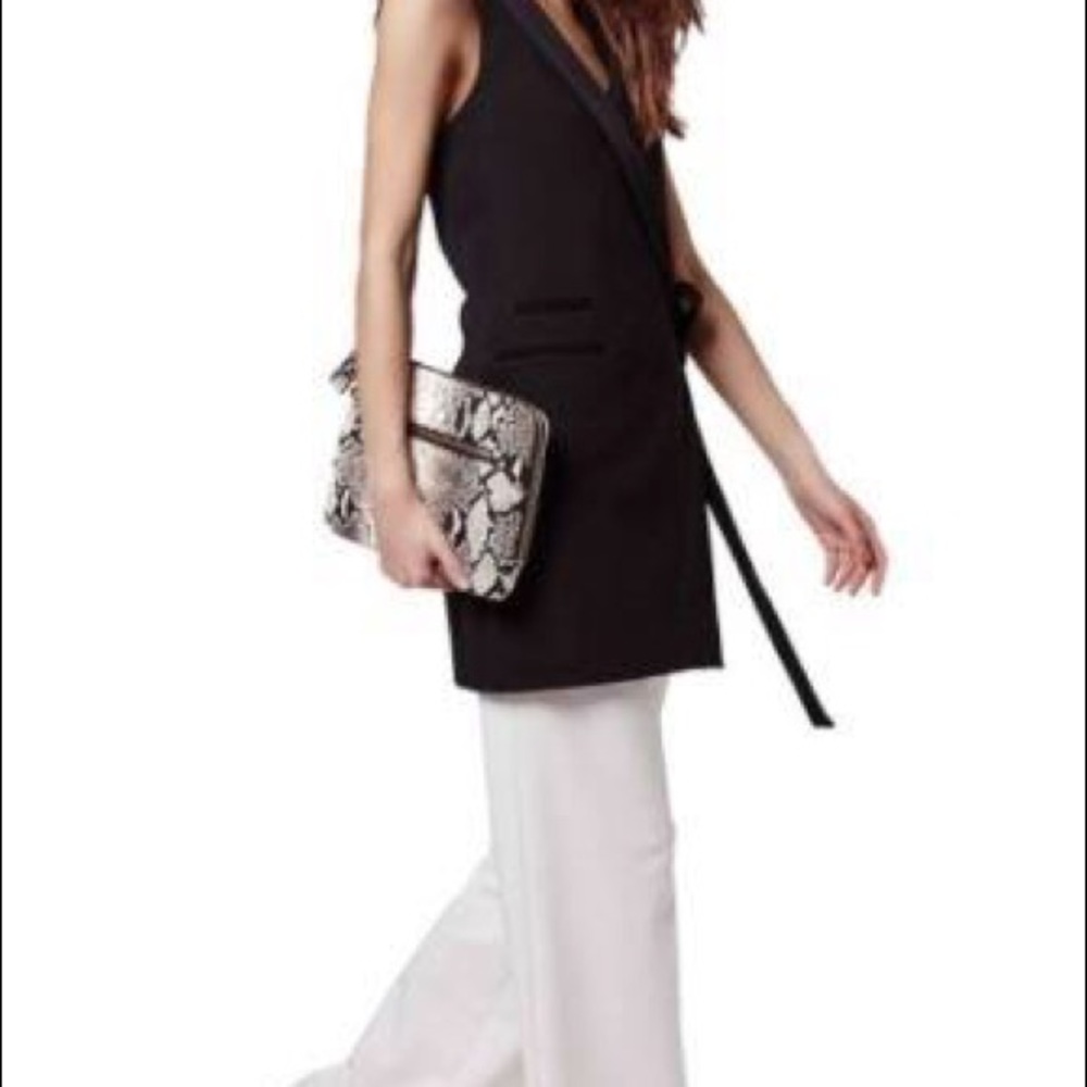 Topshop Tuxedo Halter Dress