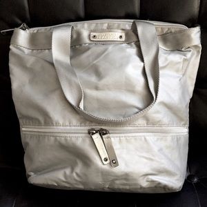 Kenneth Cole Reaction Silver Nylon Tote