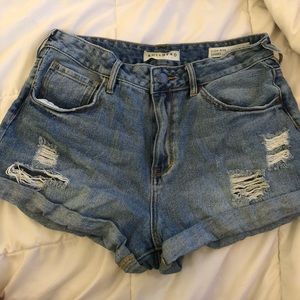 High rise shorts