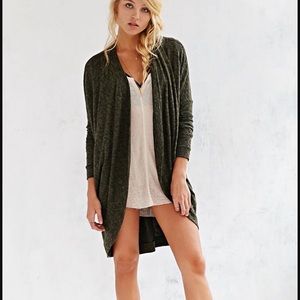 Ecote Spacedye Cowl-Pocket Open Cardigan