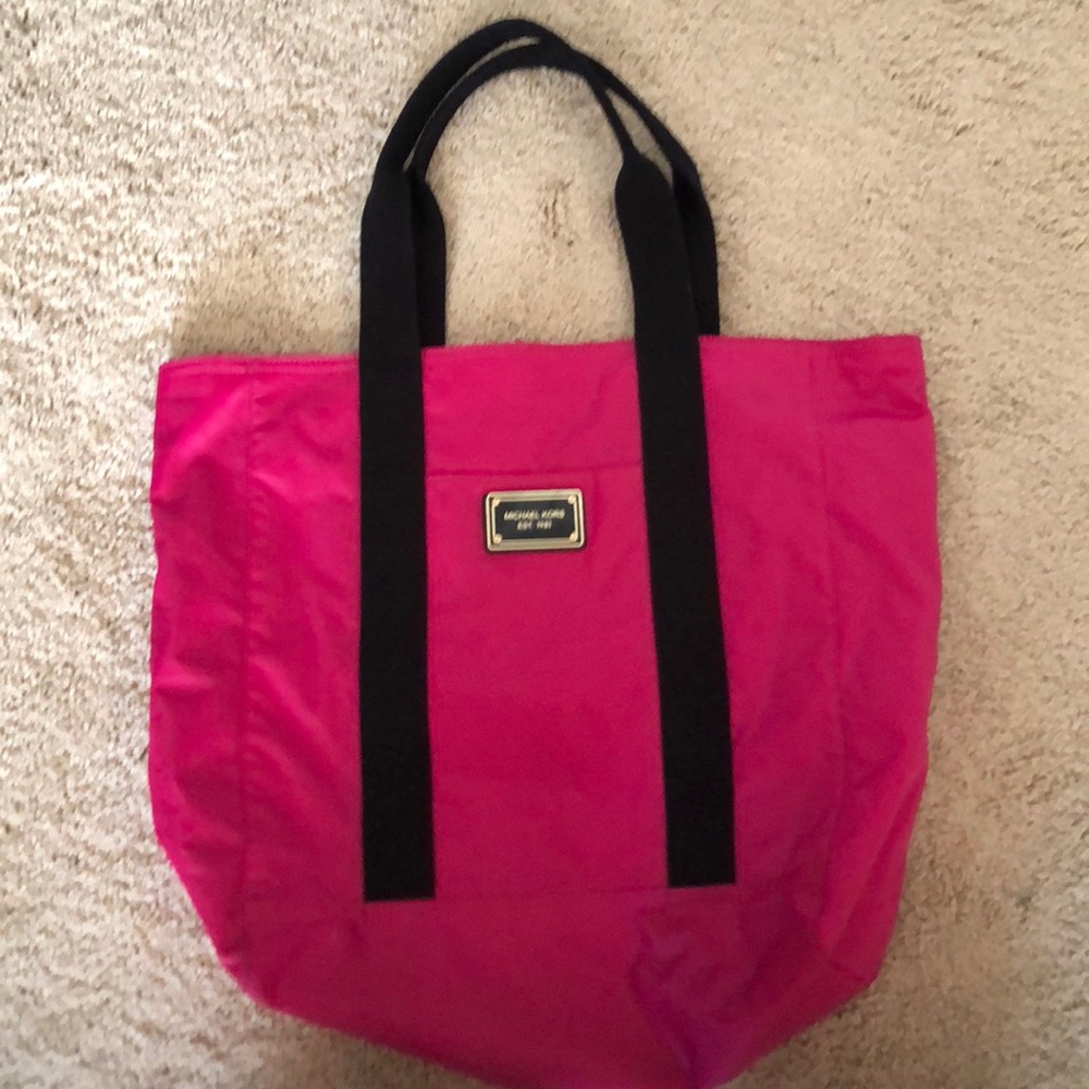 Pink Michale Kors tote
