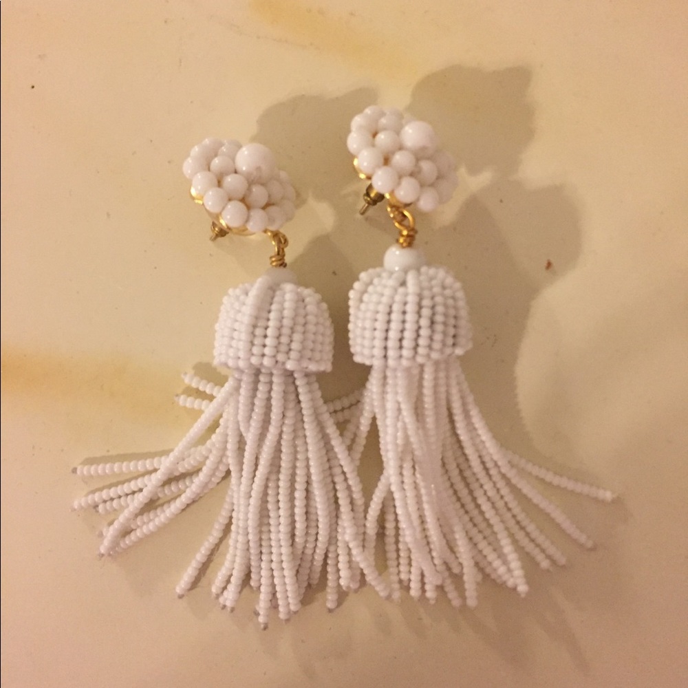Lisi Lerch tassel earrings white