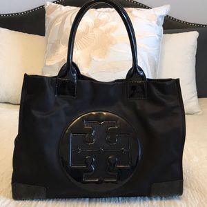 Tory Burch Black Nylon Tote