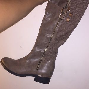 Taupe ladies boots