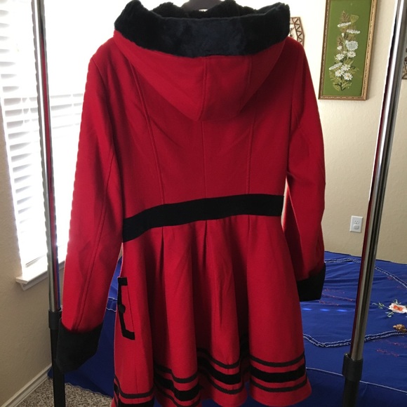 Hell Bunny Mikaela coat rockabilly pinup holiday - Picture 3 of 6