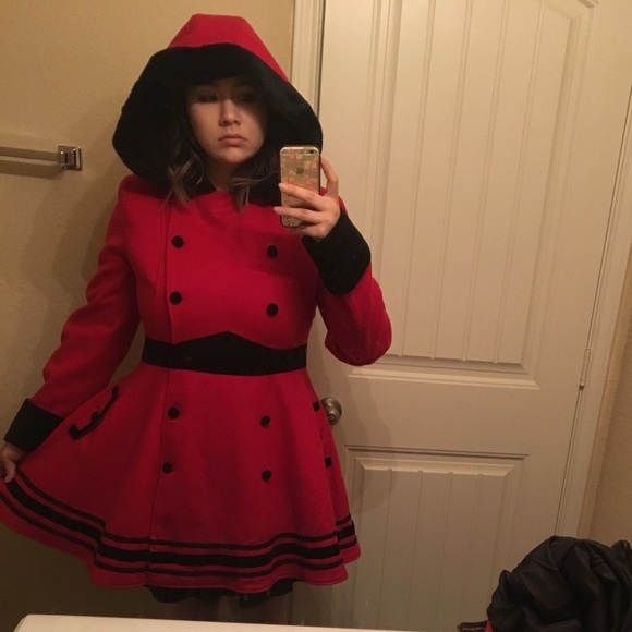 Hell Bunny Mikaela coat rockabilly pinup holiday - Picture 5 of 6